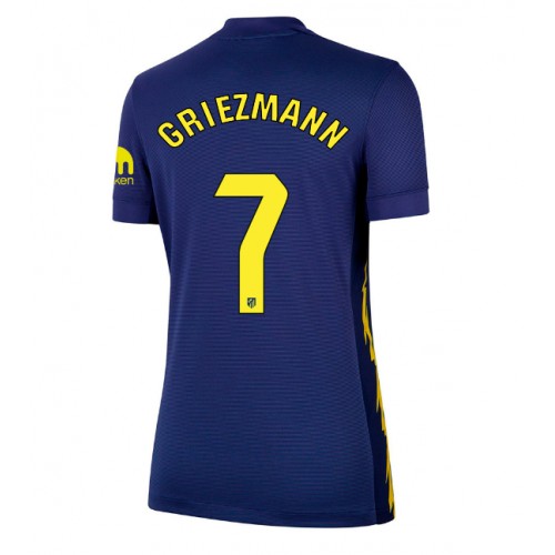 Stroje piłkarskie Atletico Madrid Antoine Griezmann #7 Koszulka Wyjazdowej dla damskie 2025-26 Krótki Rękaw